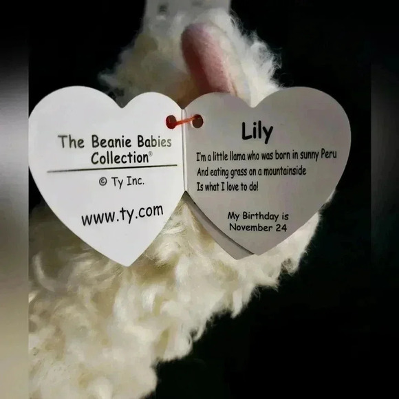 Ty Classic Lily  the Cream Colored Llama 12in Plush Stuffed Animal 2018 Retired - Picture 9 of 10